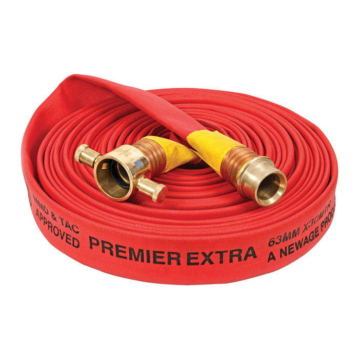 FIRE HOSE, 3/4IN.X 25 FT., WHITE, 250 PSI, HIGH-QUALITY FLEXIBLE LINING